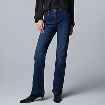 Women's Simply Vera Vera Wang Mid-Rise Bootcut Denim Jeans