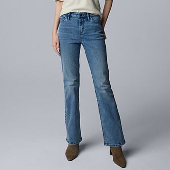 Women's Simply Vera Vera Wang Mid-Rise Bootcut Denim Jeans