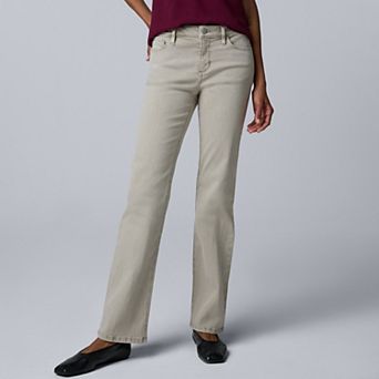 Women's Simply Vera Vera Wang Mid-Rise Bootcut Denim Jeans