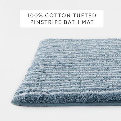 Home Collection Pinstripe Bathroom Mat