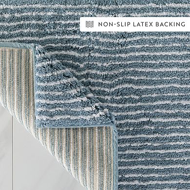 Home Collection Pinstripe Bathroom Mat