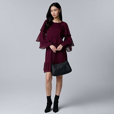 Women's Simply Vera Vera Wang Ruffled Short Dress
