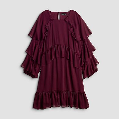 Women's Simply Vera Vera Wang Ruffled Short Dress