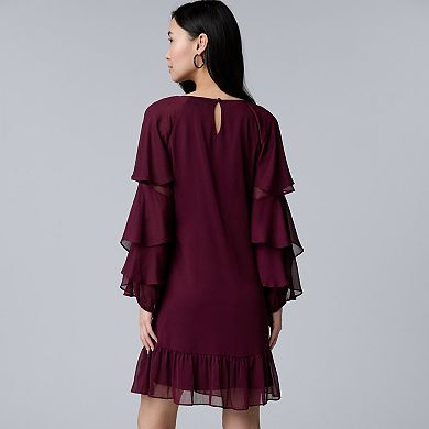Women's Simply Vera Vera Wang Ruffled Short Dress