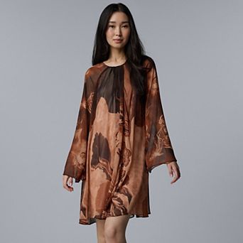 Women's Simply Vera Vera Wang Draped Neck Short Dress