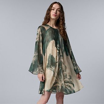Women's Simply Vera Vera Wang Draped Neck Short Dress