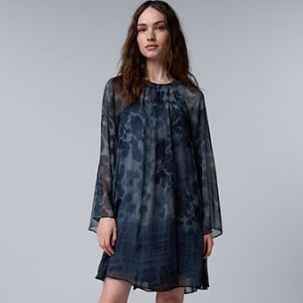 Women's Simply Vera Vera Wang Draped Neck Short Dress
