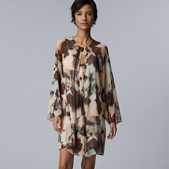 Women's Simply Vera Vera Wang Draped Neck Short Dress
