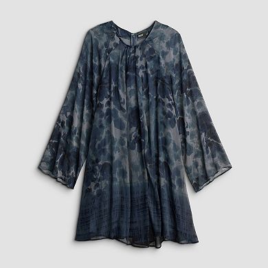 Petite Simply Vera Vera Wang Draped Neck Short Dress
