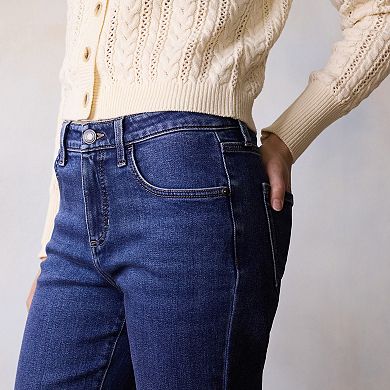 Women's LC Lauren Conrad Mid Rise Relaxed Straight Jeans