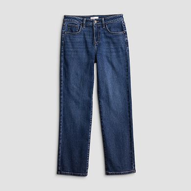 Women's LC Lauren Conrad Mid Rise Relaxed Straight Jeans