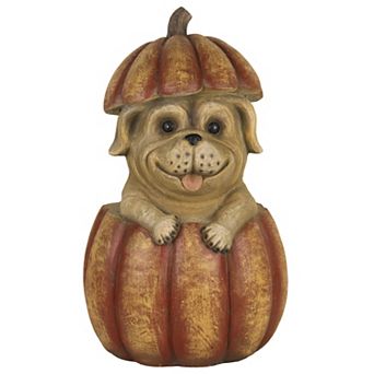 Studio 66 Pumpkin Dog Figurine Table Decor