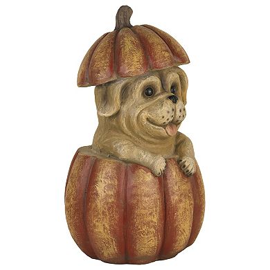 Studio 66 Pumpkin Dog Figurine Table Decor