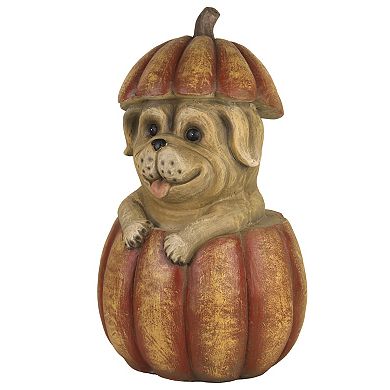 Studio 66 Pumpkin Dog Figurine Table Decor