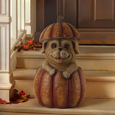 Studio 66 Pumpkin Dog Figurine Table Decor