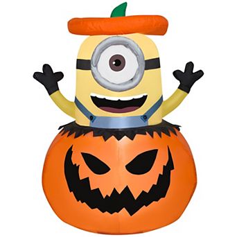 Minions Halloween Stuart in Jack-O'-Lantern 3-ft. Inflatable