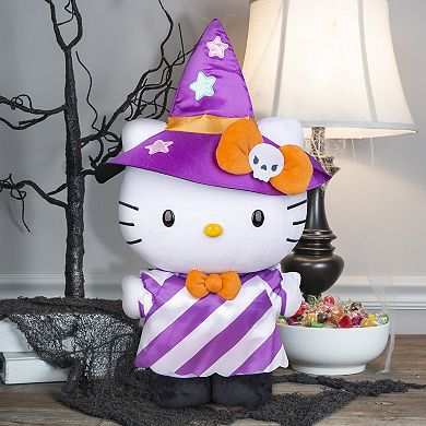 Hello Kitty Halloween Greeter in Witch Costume by Gemmy