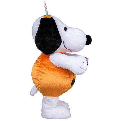 Peanuts Snoopy 21-inch Halloween Greeter Plush Toy with Welcome Banner