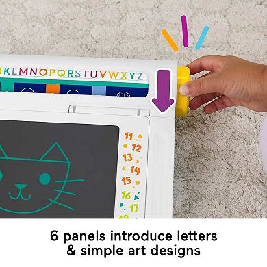 Fisher-Price Learn & Doodle Desk Mess-Free Writing & Drawing Tablet with LCD Screen