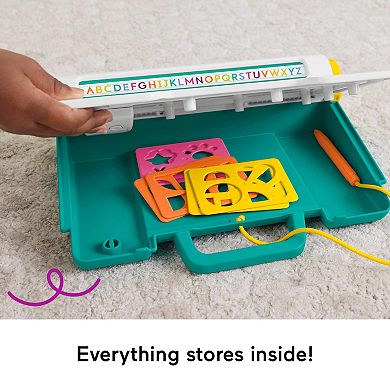 Fisher-Price Learn & Doodle Desk Mess-Free Writing & Drawing Tablet with LCD Screen