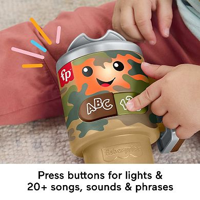 Fisher-Price Laugh & Learn Wake Up & Learn Coffee Mug Toy with Music & Lights