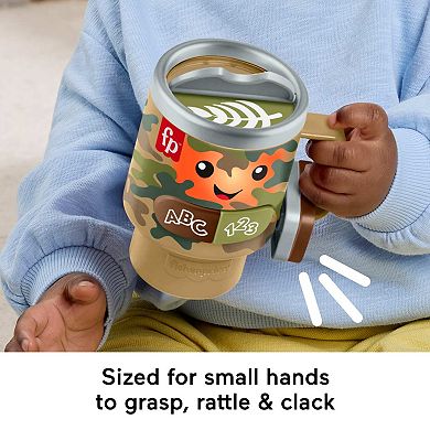 Fisher-Price Laugh & Learn Wake Up & Learn Coffee Mug Toy with Music & Lights