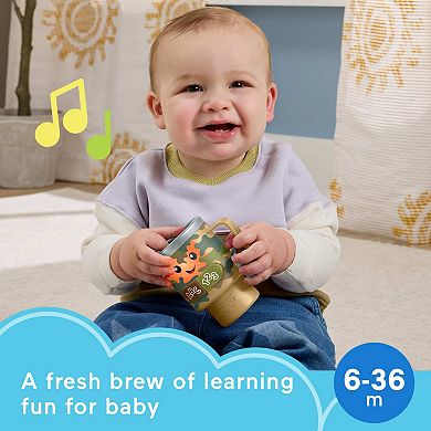 Fisher-Price Laugh & Learn Wake Up & Learn Coffee Mug Toy with Music & Lights