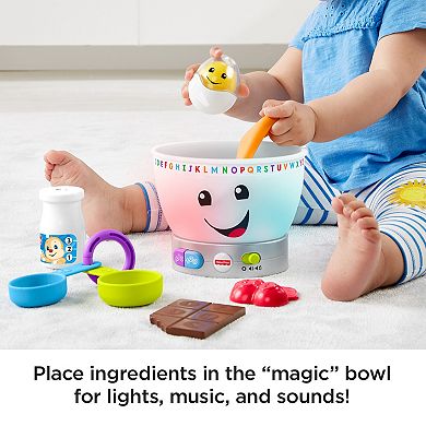 Fisher-Price Laugh & Learn Magic Color Mixing Bowl 7-Piece Learning Toy