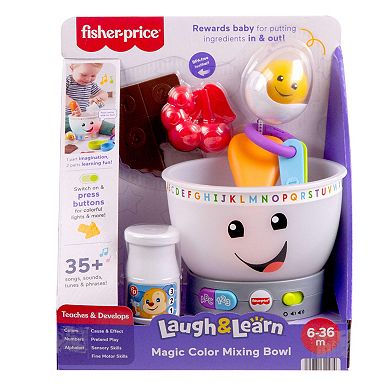 Fisher-Price Laugh & Learn Magic Color Mixing Bowl 7-Piece Learning Toy