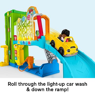 Fisher-Price Little People Light-Up Learning Garage Playset with Lights & Music
