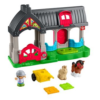 Fisher-Price Little People Friendly Horses Stable 6 pc Playset