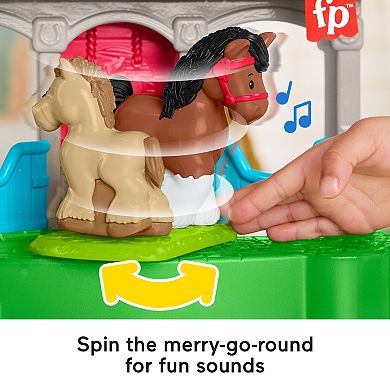 Fisher-Price Little People Friendly Horses Stable 6-Piece Playset