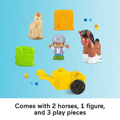 Fisher-Price Little People Friendly Horses Stable 6-Piece Playset