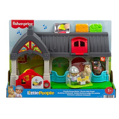 Fisher-Price Little People Friendly Horses Stable 6-Piece Playset
