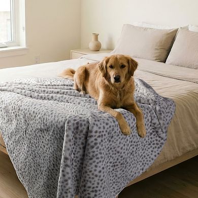 Lavish Home Waterproof Animal Print Throw Blanket