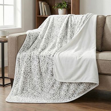 Lavish Home Waterproof Animal Print Throw Blanket