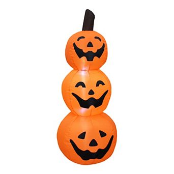 4-ft. Lighted Inflatable Stacked Pumpkins Outdoor Decor