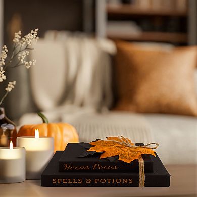 Hocus Pocus Book Stack Table Decor