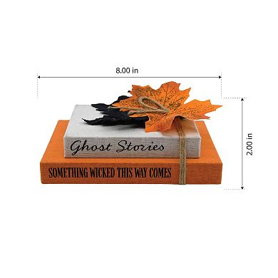 Ghost Book Stack Table Decor