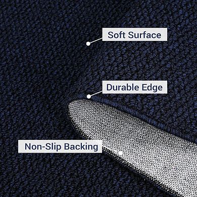 Modern Solid Area Rug Machine Washable Vacuum Clean Ultra Thin Floor Cover for Kid's Room Playroom