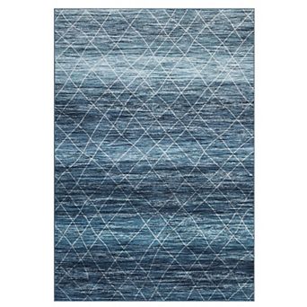 Boho Area Rug Non Slip Foldable Vacuum Clean Ultra Thin Stain Resistant Carpet for Dining Room