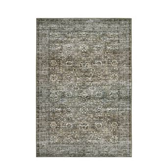 Vintage Traditional Area Rug Non Slip Vacuum Clean Non Shedding Floor Cover for Bedroom Kitchen