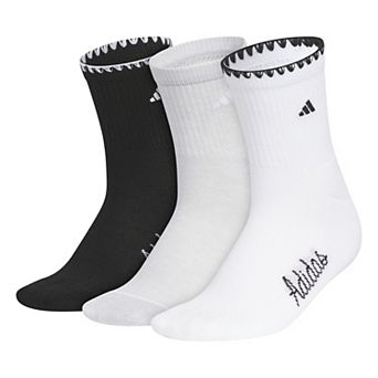 Women's adidas 3-Pack Cushioned Sport Luxe High Quarter Socks