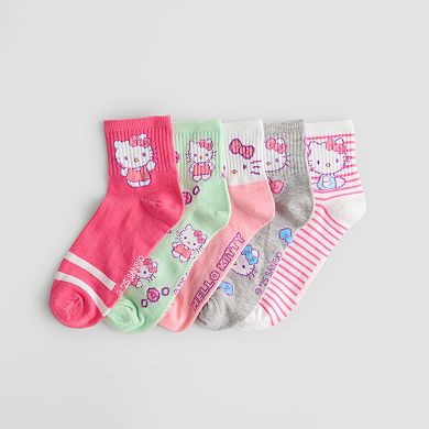 Women's Hello Kitty 5-Pack Crew Socks
