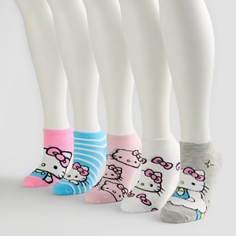 Women's Hello Kitty 5-Pack No-Show Socks