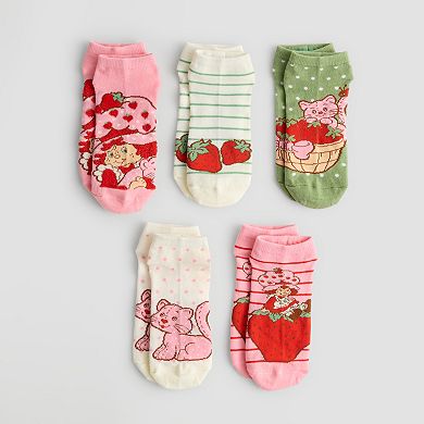 Women's Strawberry Shortcake 5-Pack No-Show Socks
