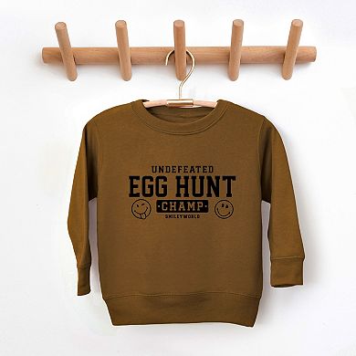 SmileyWorld Undefeated Egg Hunt Champ - Toddler Graphic Sweatshirt