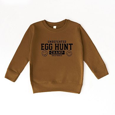 SmileyWorld Undefeated Egg Hunt Champ - Toddler Graphic Sweatshirt