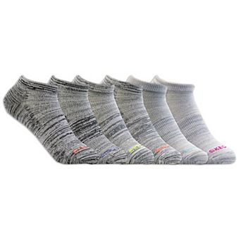 Women's Skechers® 6-Pack Non Terry Low Cut Socks