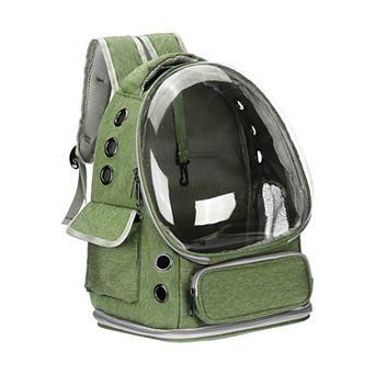 1 pc Ventilated Oxford Cloth Dog Cats Travel Bag Intended for Hiking Camping, 13.39x10.63x16.54 Inch